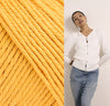 MODE at Rowan Kit 022 Honey / To fit bust sizes 28-34" The Pedrine Cardigan Kit