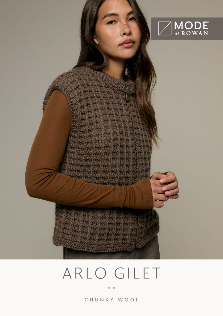 MODE at Rowan Patterns Arlo Gilet MODE at Rowan Patterns Autumn Winter 2026-2027