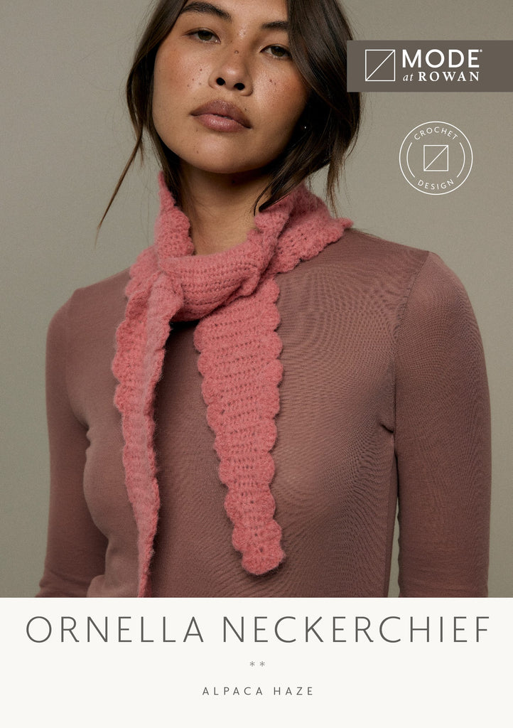 MODE at Rowan Patterns Ornella Neckerchief MODE at Rowan Patterns Autumn Winter 2026-2027