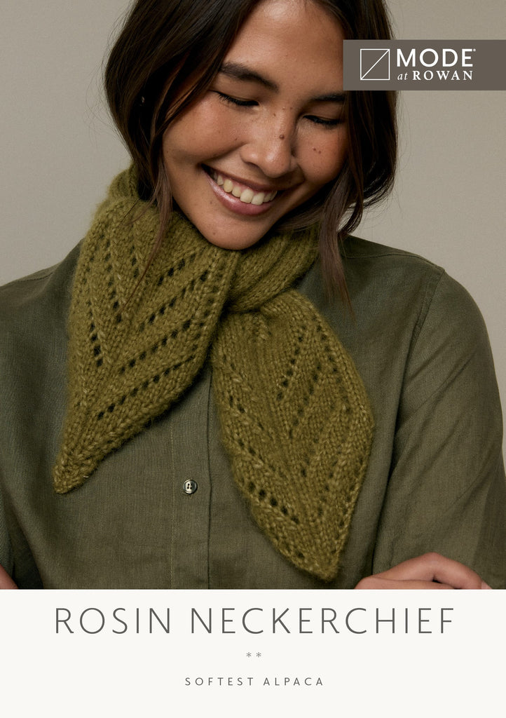 MODE at Rowan Patterns Rosin Neckerchief MODE at Rowan Patterns Autumn Winter 2026-2027