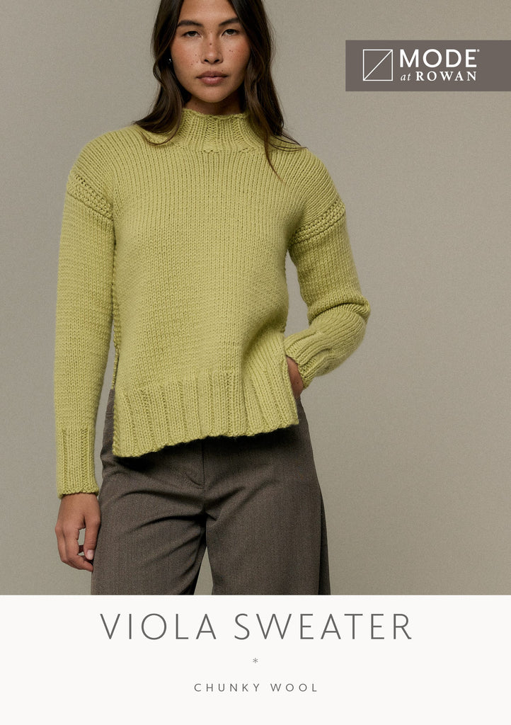 MODE at Rowan Patterns Viola Sweater MODE at Rowan Patterns Autumn Winter 2026-2027
