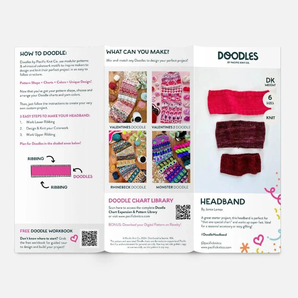 Pacific Knit Co. Patterns Base Doodle Headband Pattern