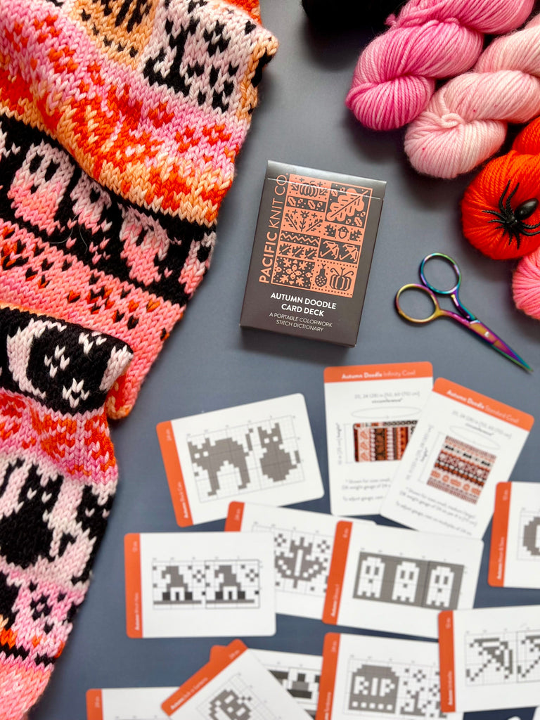 Pacific Knit Co. Tools & Gifts Autumn Doodle Card Deck