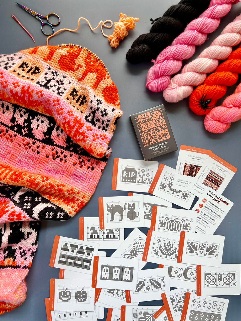 Pacific Knit Co. Tools & Gifts Autumn Doodle Card Deck