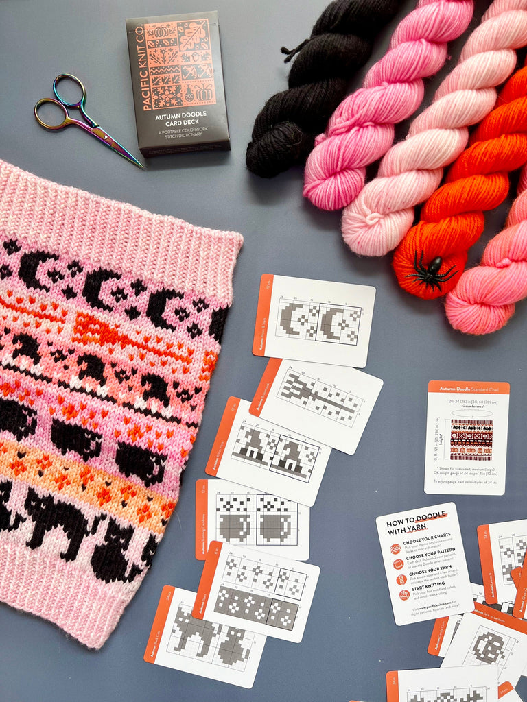Pacific Knit Co. Tools & Gifts Autumn Doodle Card Deck