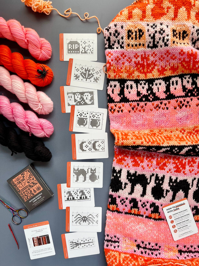 Pacific Knit Co. Tools & Gifts Autumn Doodle Card Deck