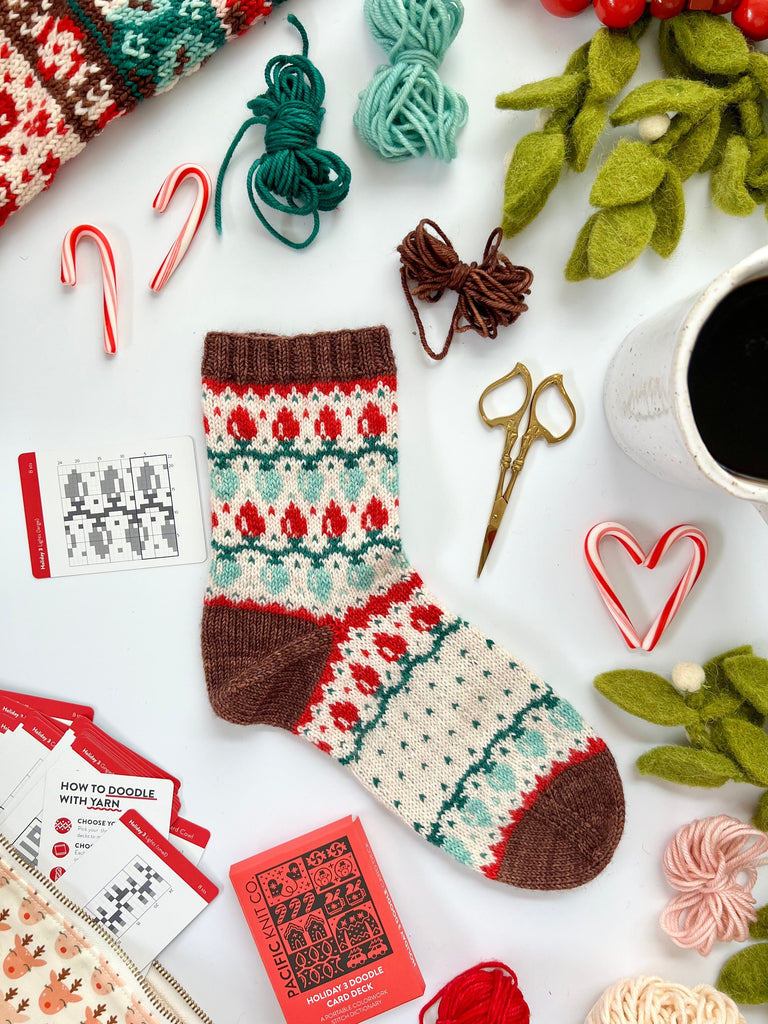 Pacific Knit Co. Tools & Gifts Holiday 3 Card Doodle Card Deck (expansion)