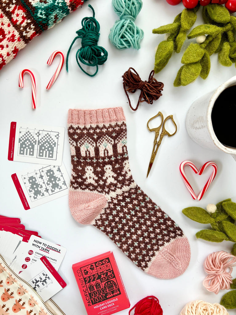 Pacific Knit Co. Tools & Gifts Holiday 3 Card Doodle Card Deck (expansion)