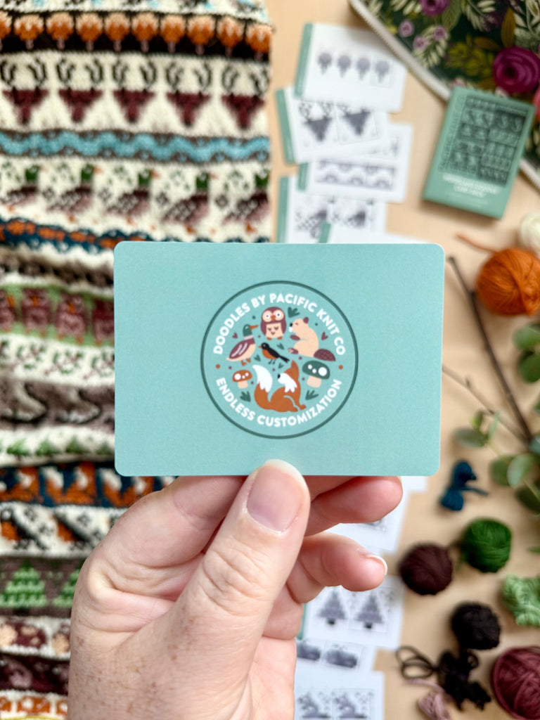 Pacific Knit Co. Tools & Gifts Woodland Doodle Card Deck (expansion)