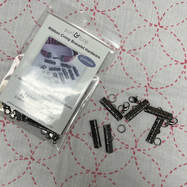 Purl and Loop Tools & Gifts Bracelet Hardware Gunmetal