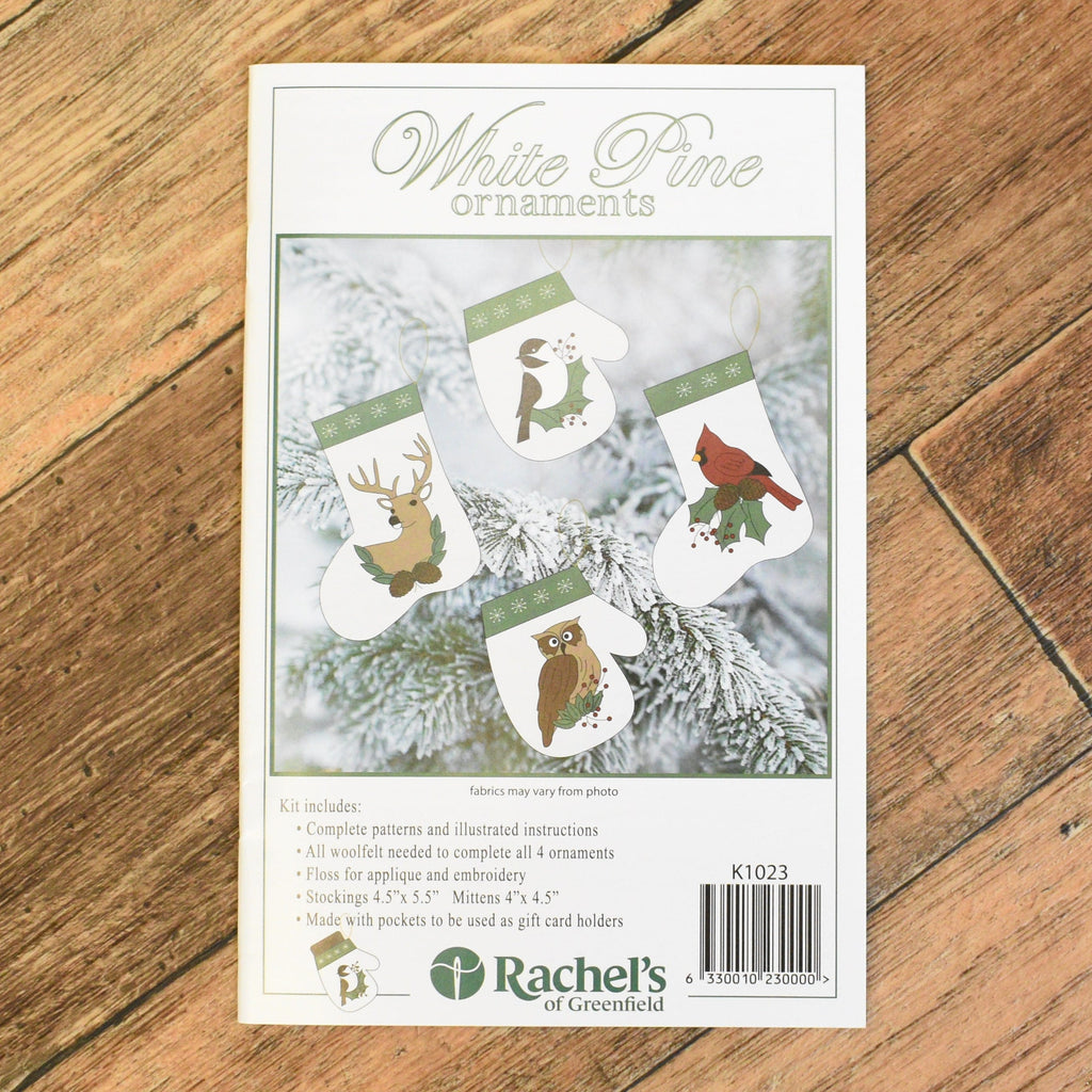 Rachels of Greenfield Kit White Pine Ornament Kit
