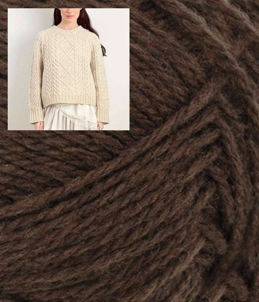 Sandnes Garn Kit 2381 PK Coffee Melange / XS & S - 41.5-43" Finished Bust Loom Sweater Kit — Sandnes Garn ATLAS