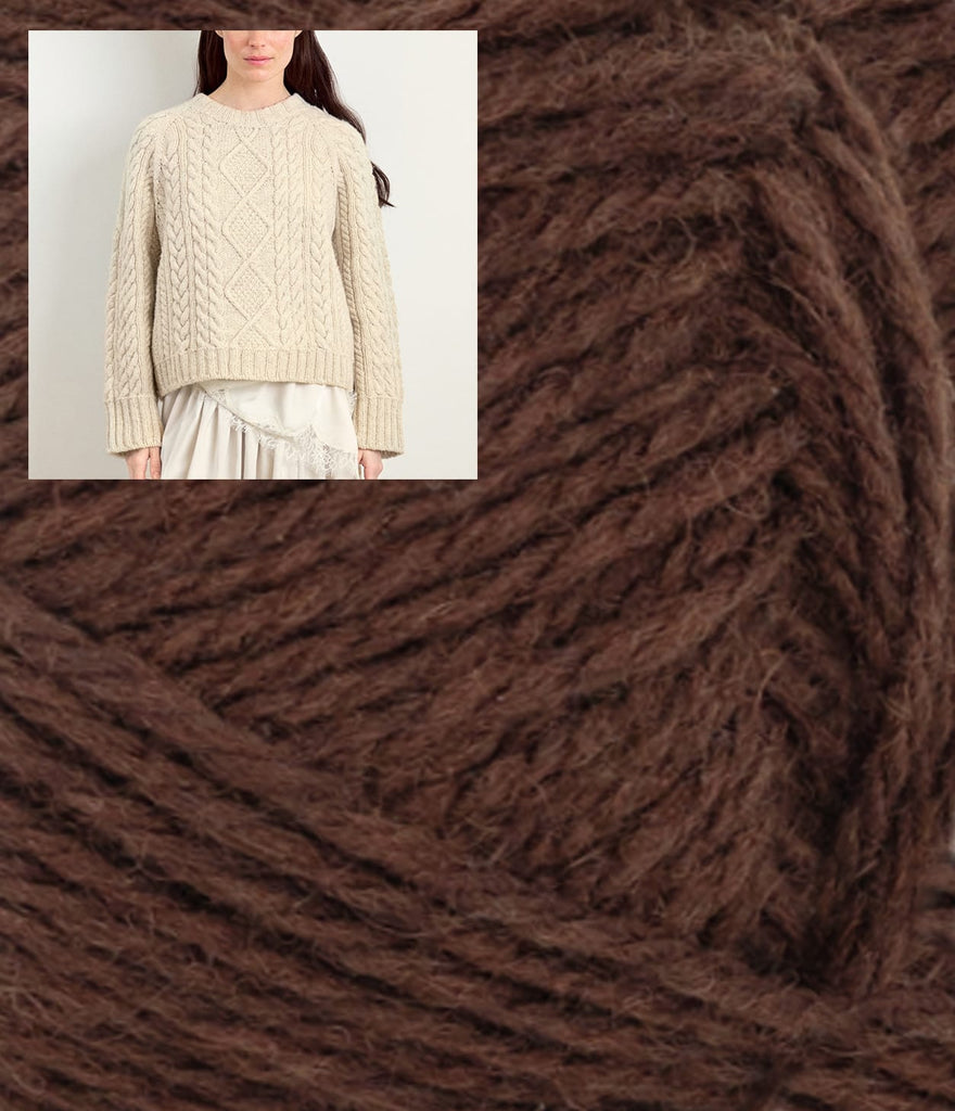 Sandnes Garn Kit 3091 PK Cacoa Nibs / XS & S - 41.5-43" Finished Bust Loom Sweater Kit — Sandnes Garn ATLAS