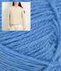 Sandnes Garn Kit 5824 Provence Blue / XS & S - 41.5-43" Finished Bust Loom Sweater Kit — Sandnes Garn ATLAS