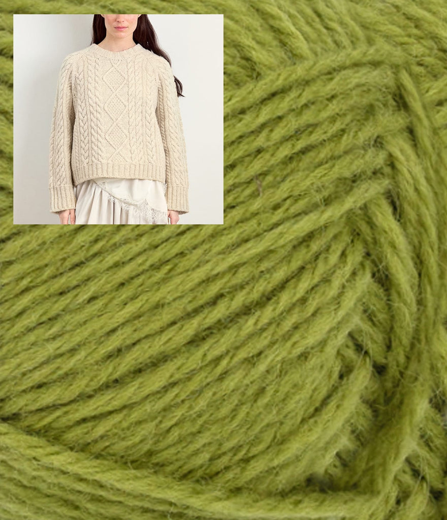 Sandnes Garn Kit 9564 PK Matcha / XS & S - 41.5-43" Finished Bust Loom Sweater Kit — Sandnes Garn ATLAS