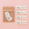 Sarah Hearts Notions Hand Wash Dry Flat sew in label