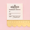 Sarah Hearts Notions Vintage Handmade with Love sew in label