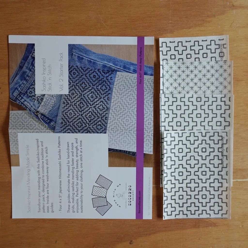 Socorro Society Stitching Vol. 2 -  Inspired Mending Stick & Stitch Patterns