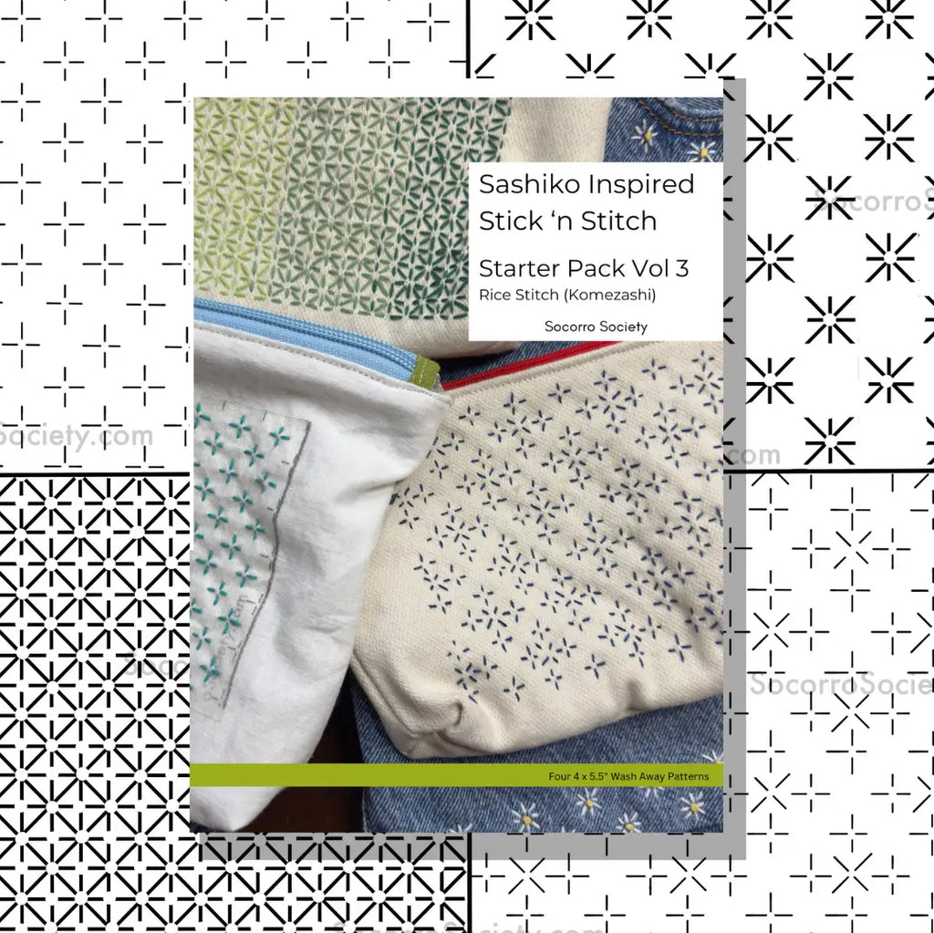 Socorro Society Stitching Vol. 3 -  Inspired Mending Stick & Stitch Patterns