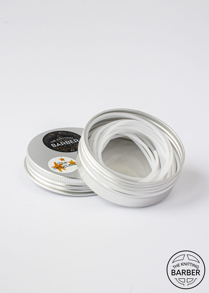 The Knitting Barber Notions White TKB Cords