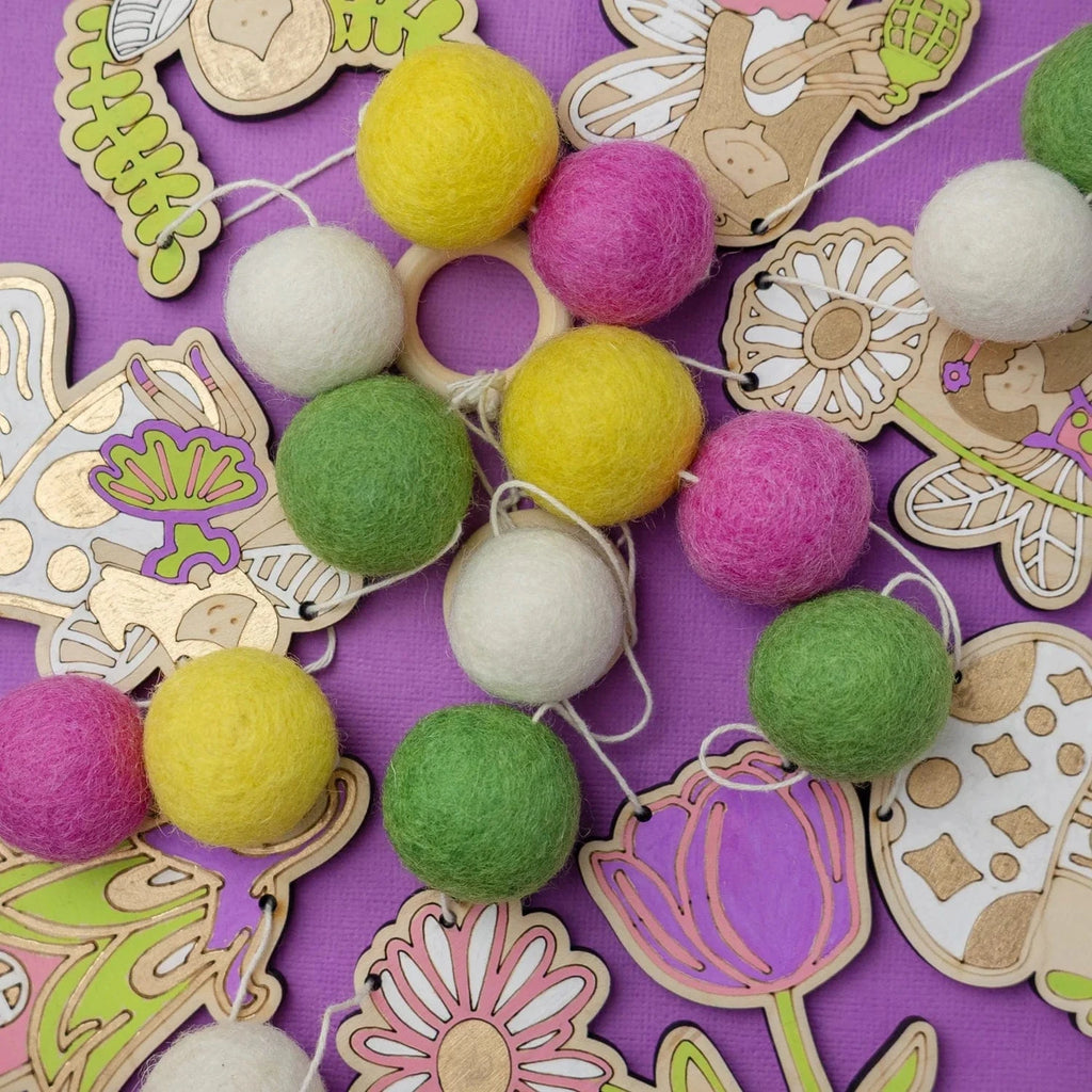Woodsy Craft Co. Kit Fairy Garden DIY Garland Kit