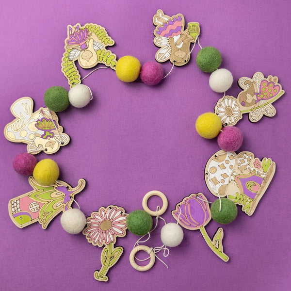 Woodsy Craft Co. Kit Fairy Garden DIY Garland Kit