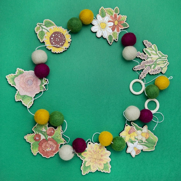 Woodsy Craft Co. Kit Flower DIY Garland Kit