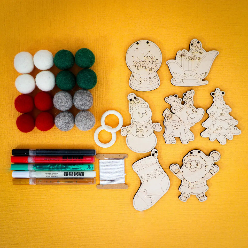 Woodsy Craft Co. Kit Verry Merry Ornament Garland Kit