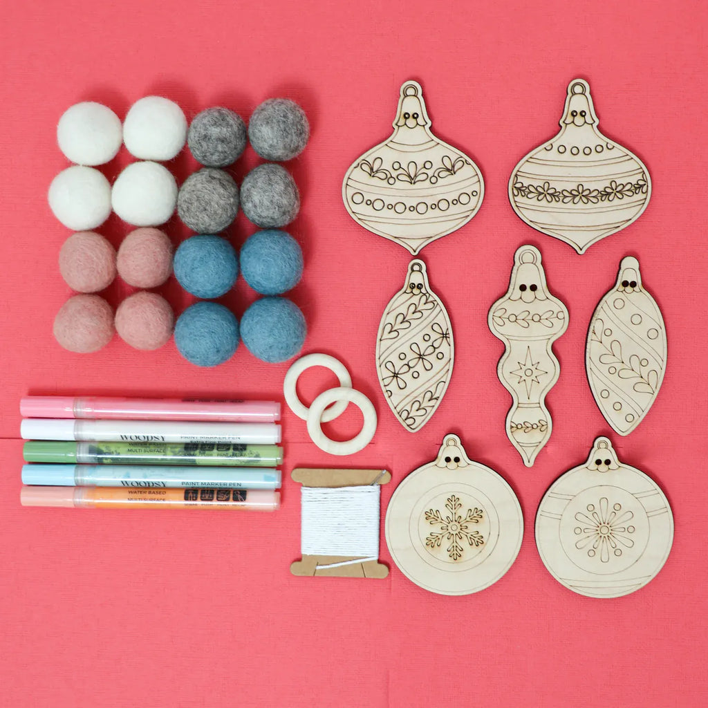 Woodsy Craft Co. Kit Vintage Ornament Garland Kit