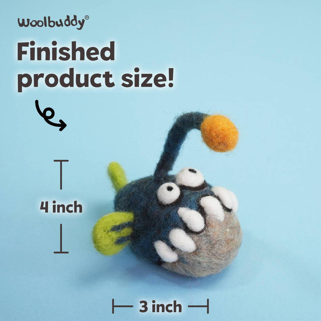Woolbuddy Needlefelting Anglerfish Needle Felting Kit