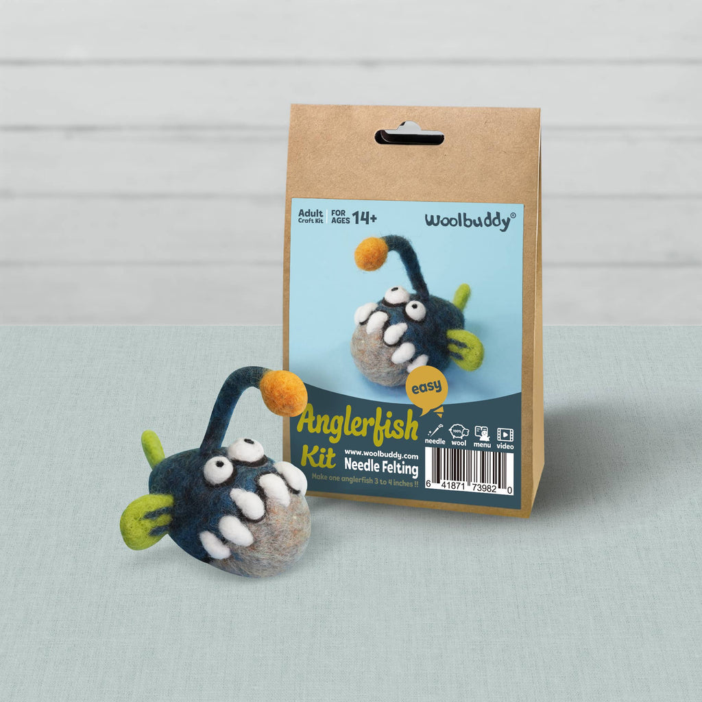 Woolbuddy Needlefelting Anglerfish Needle Felting Kit