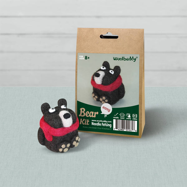 Woolbuddy Needlefelting Bear Needle Felting Kit