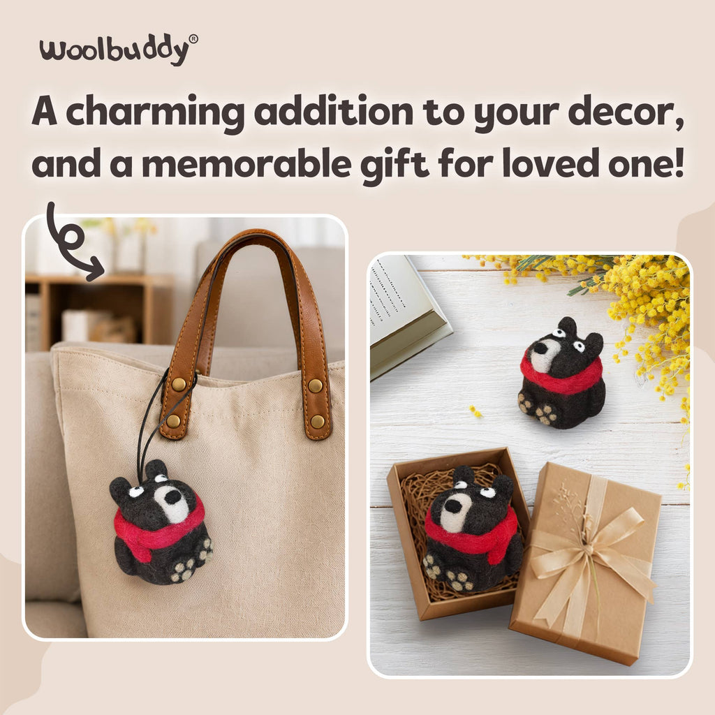 Woolbuddy Needlefelting Bear Needle Felting Kit