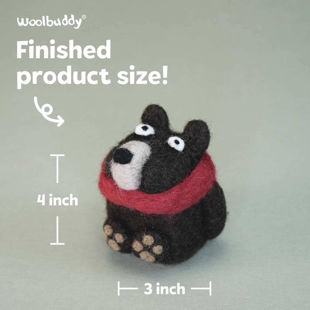 Woolbuddy Needlefelting Bear Needle Felting Kit