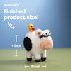 Woolbuddy Needlefelting Cow Needle Felting Kit