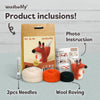 Woolbuddy Needlefelting Fox Needle Felting Kit