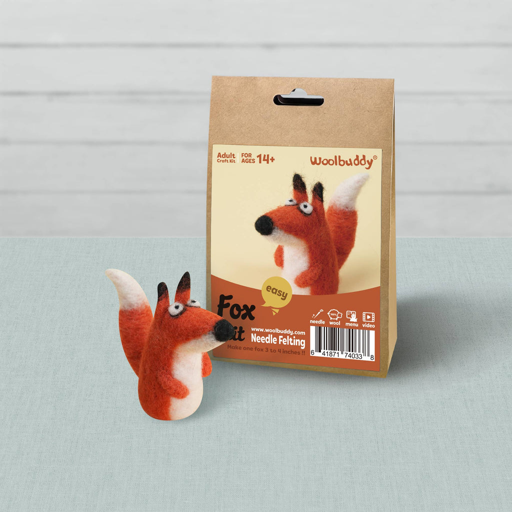 Woolbuddy Needlefelting Fox Needle Felting Kit