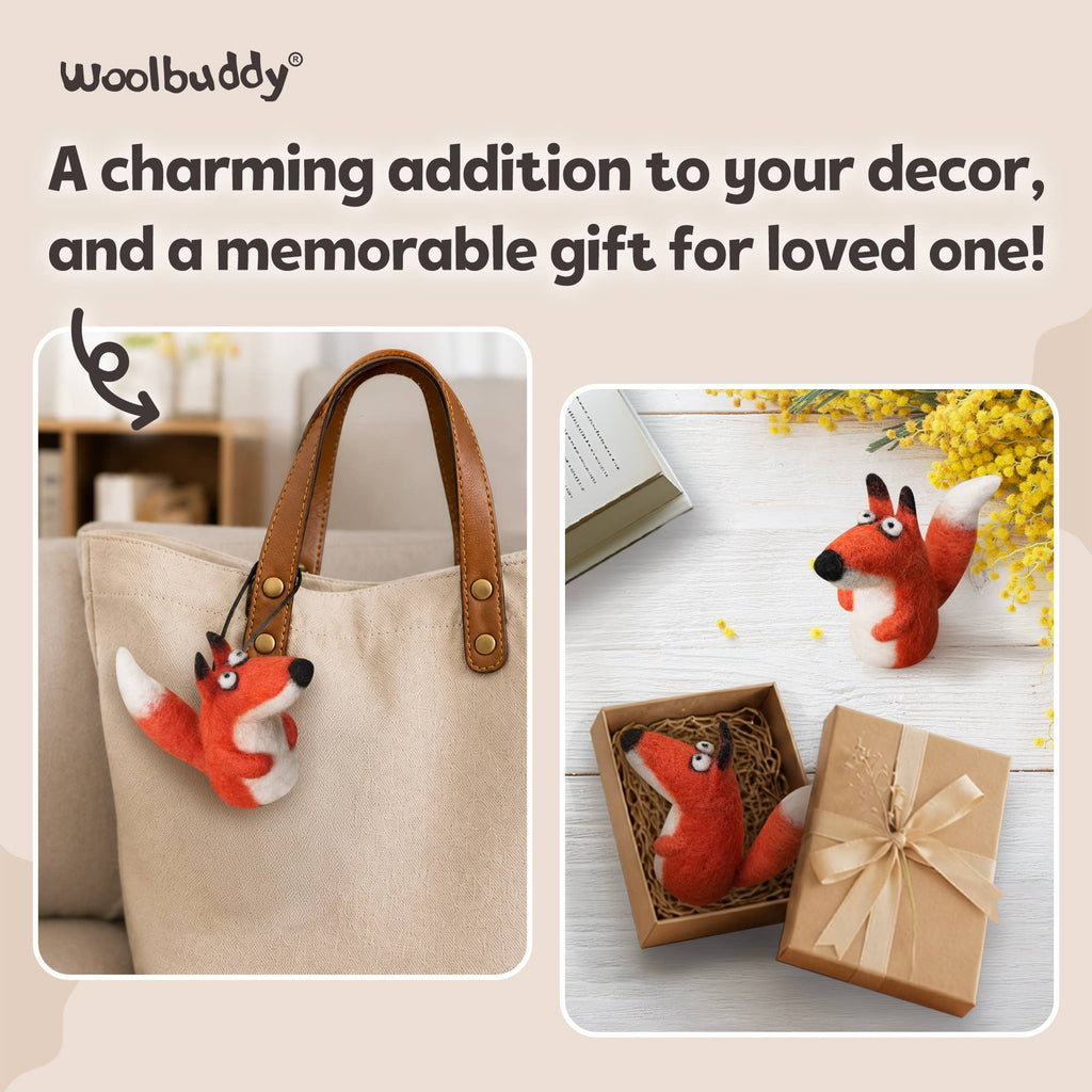 Woolbuddy Needlefelting Fox Needle Felting Kit