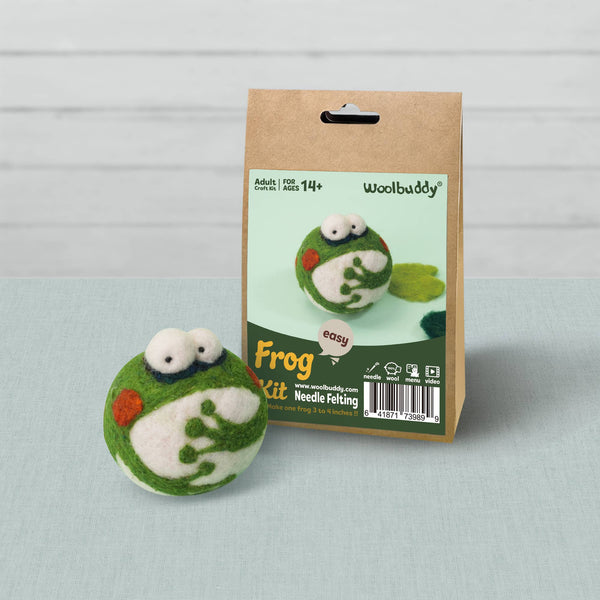 Woolbuddy Needlefelting Frog Needle Felting Kit