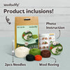 Woolbuddy Needlefelting Frog Needle Felting Kit