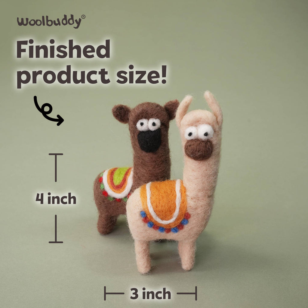 Woolbuddy Needlefelting LLama Needle Felting Kit