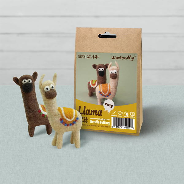 Woolbuddy Needlefelting LLama Needle Felting Kit