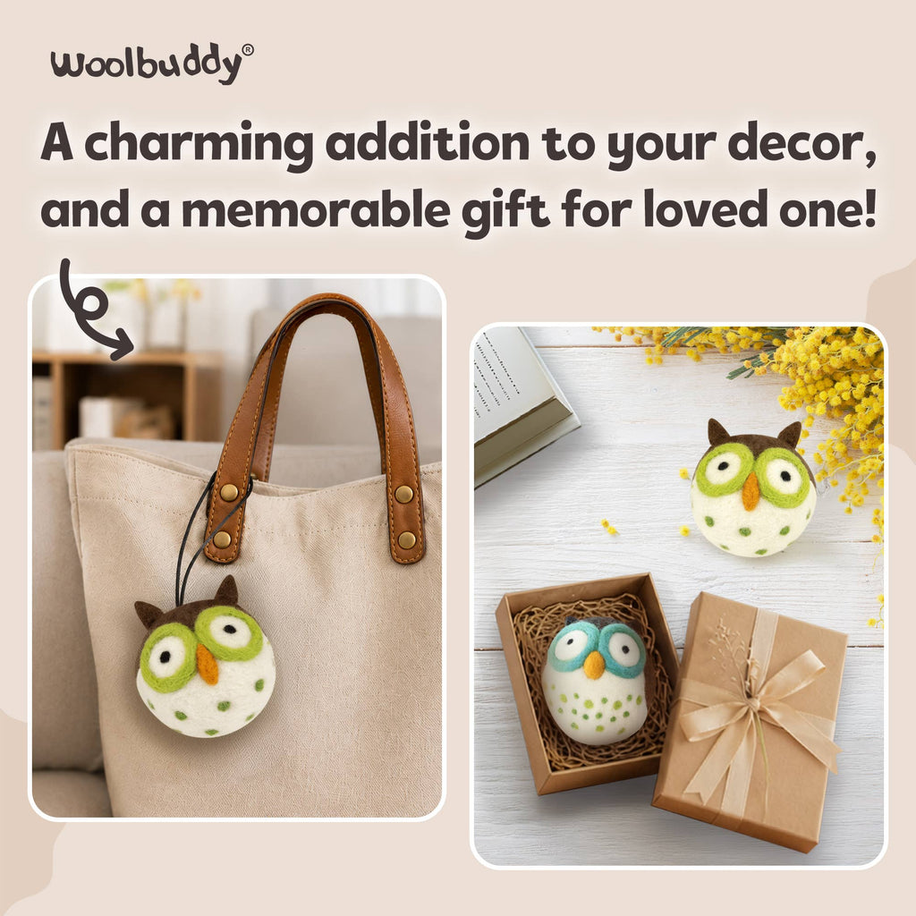 Woolbuddy Needlefelting Owl Needle Felting Kit