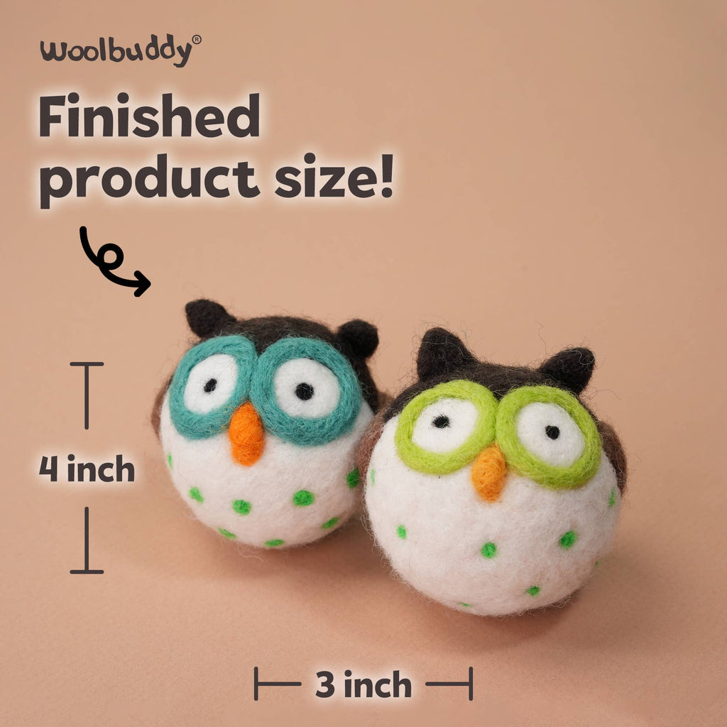 Woolbuddy Needlefelting Owl Needle Felting Kit