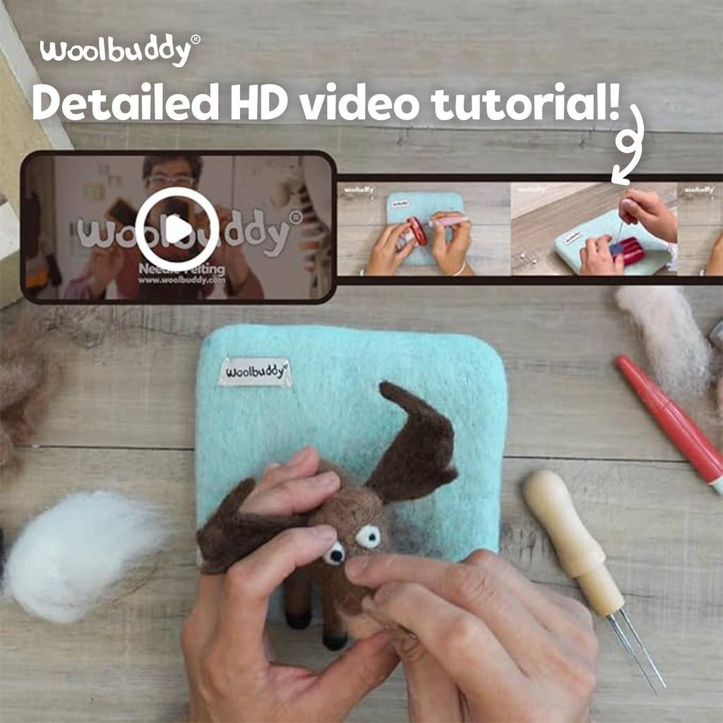 Woolbuddy Needlefelting Owl Needle Felting Kit