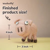 Woolbuddy Needlefelting Pig Needle Felting Kit