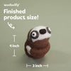 Woolbuddy Needlefelting Sloth Needle Felting Kit