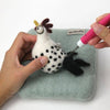Woolbuddy Needlefelting Light Blue Small Wool Mat