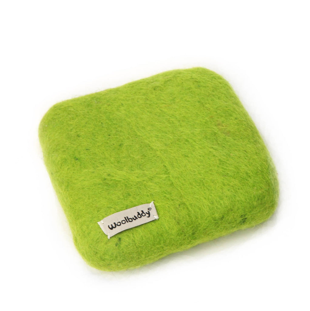 Woolbuddy Needlefelting Lime Green Small Wool Mat