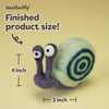 Woolbuddy Needlefelting Snail Needle Felting Kit